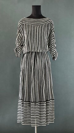 Robe longue rayée Vintage Jeri