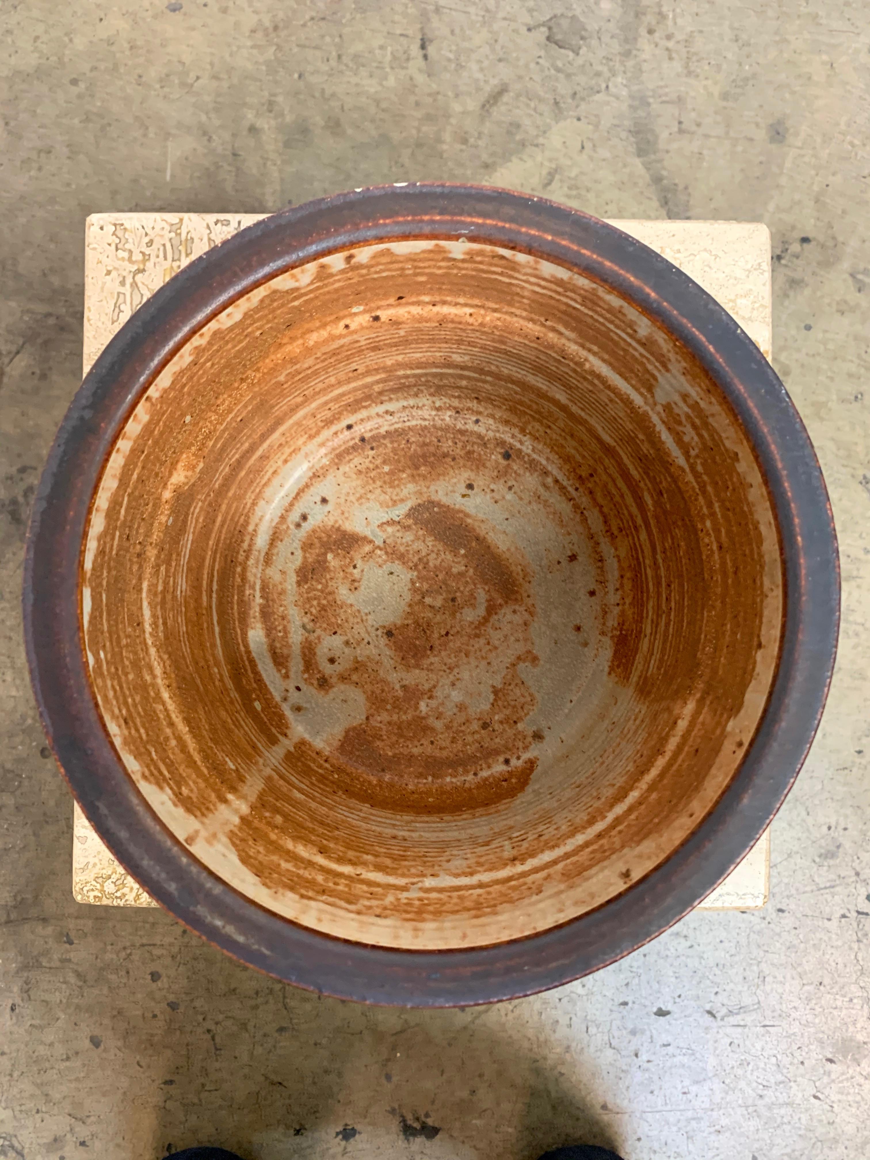 Américain Vintage Jerry Meek Stoneware Vessel en vente