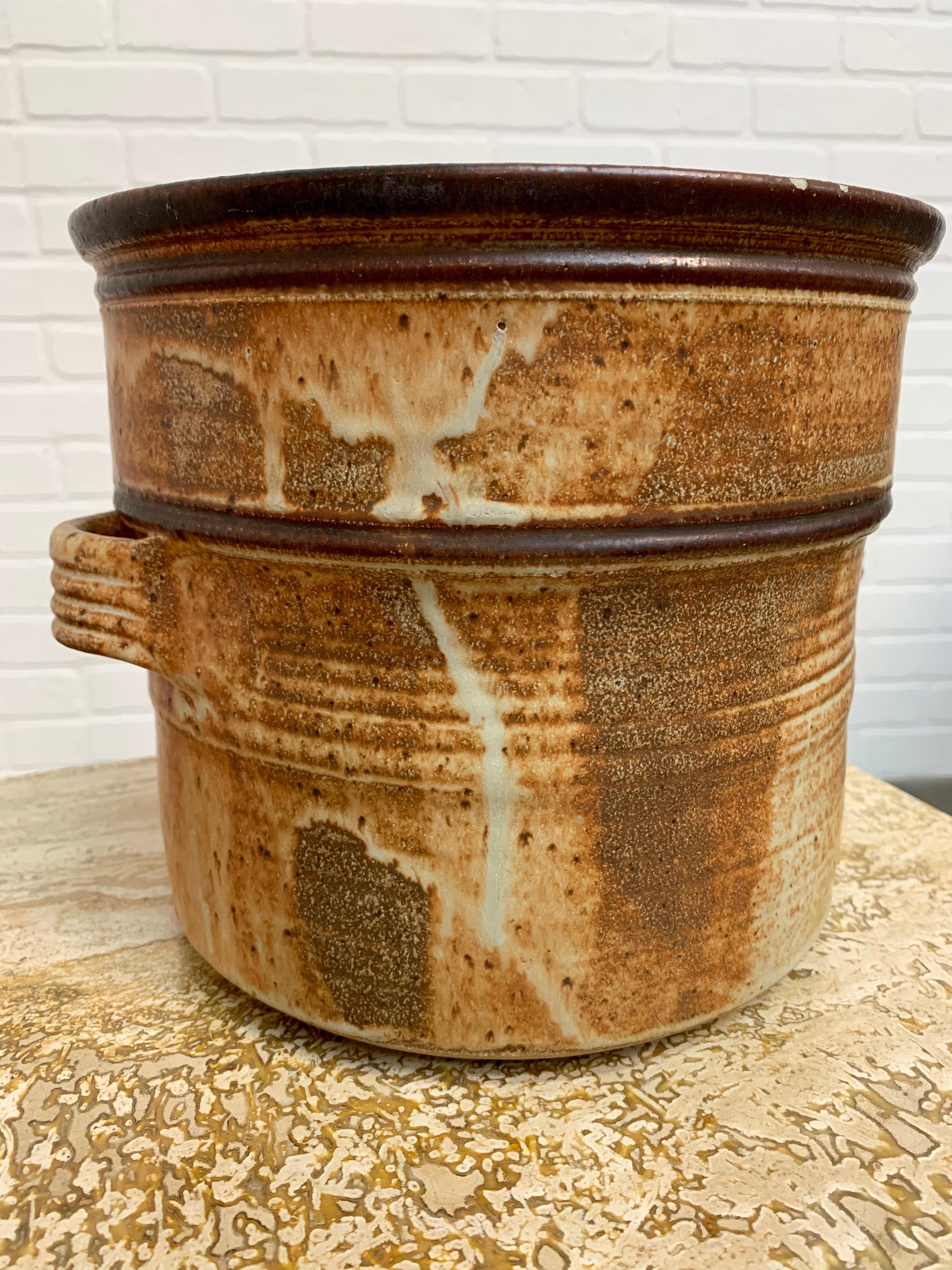 20th Century Vintage Jerry Meek Stoneware Vessel For Sale