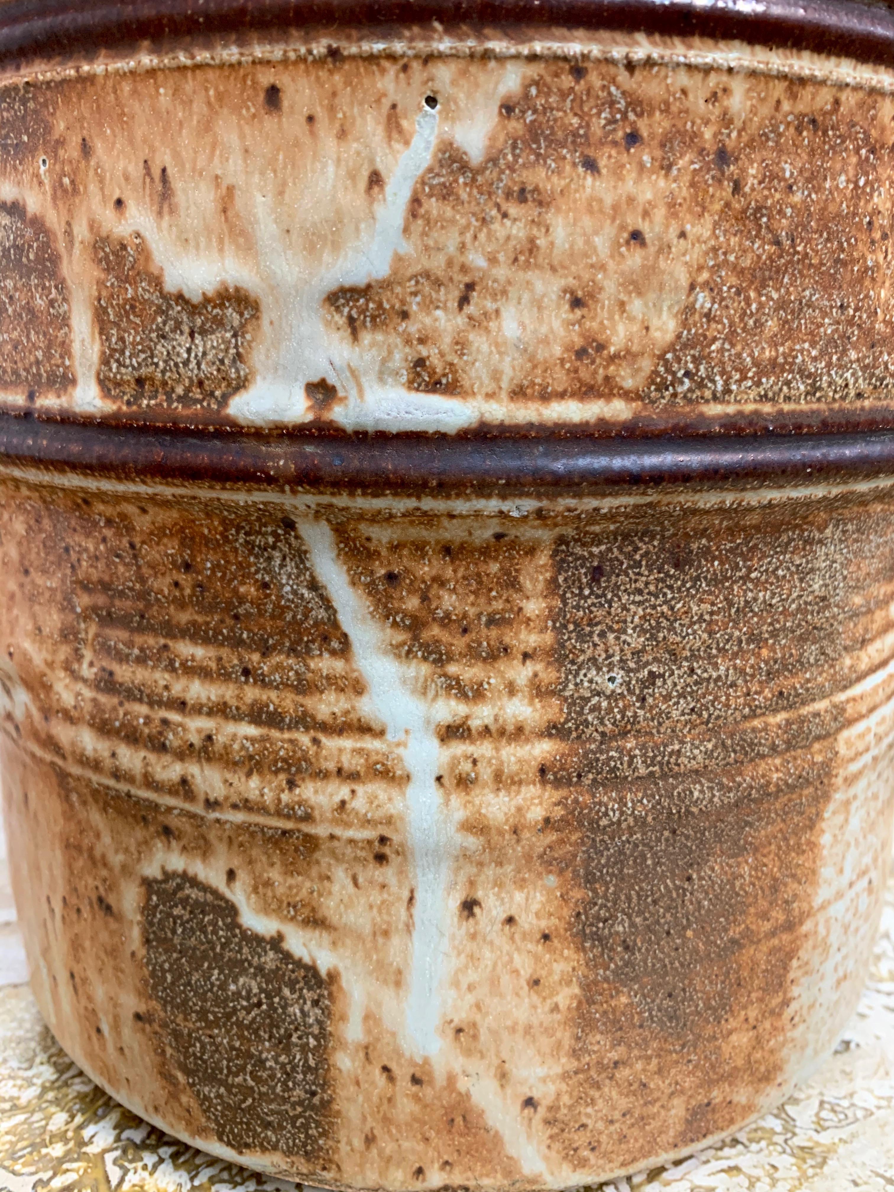 Ceramic Vintage Jerry Meek Stoneware Vessel For Sale