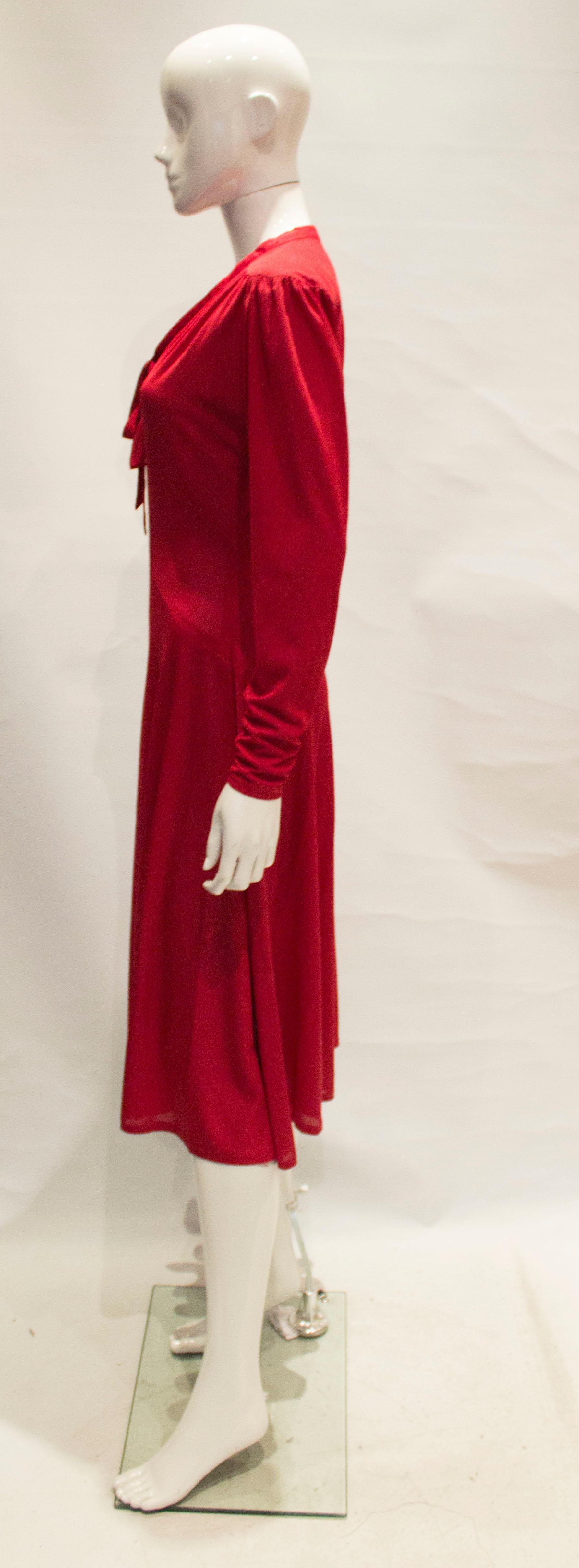 Vintage Jerseymasters Red Dress For Sale 1