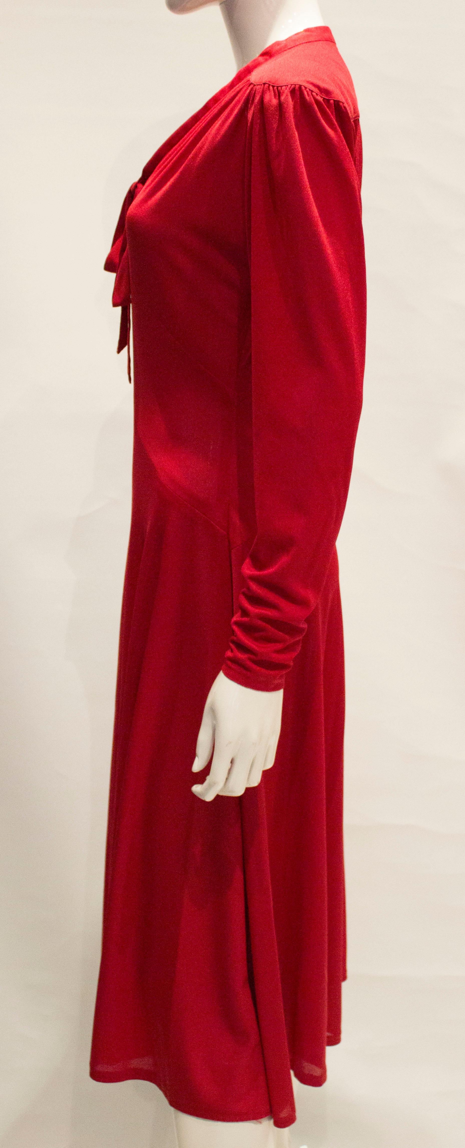 Vintage Jerseymasters Red Dress For Sale 2