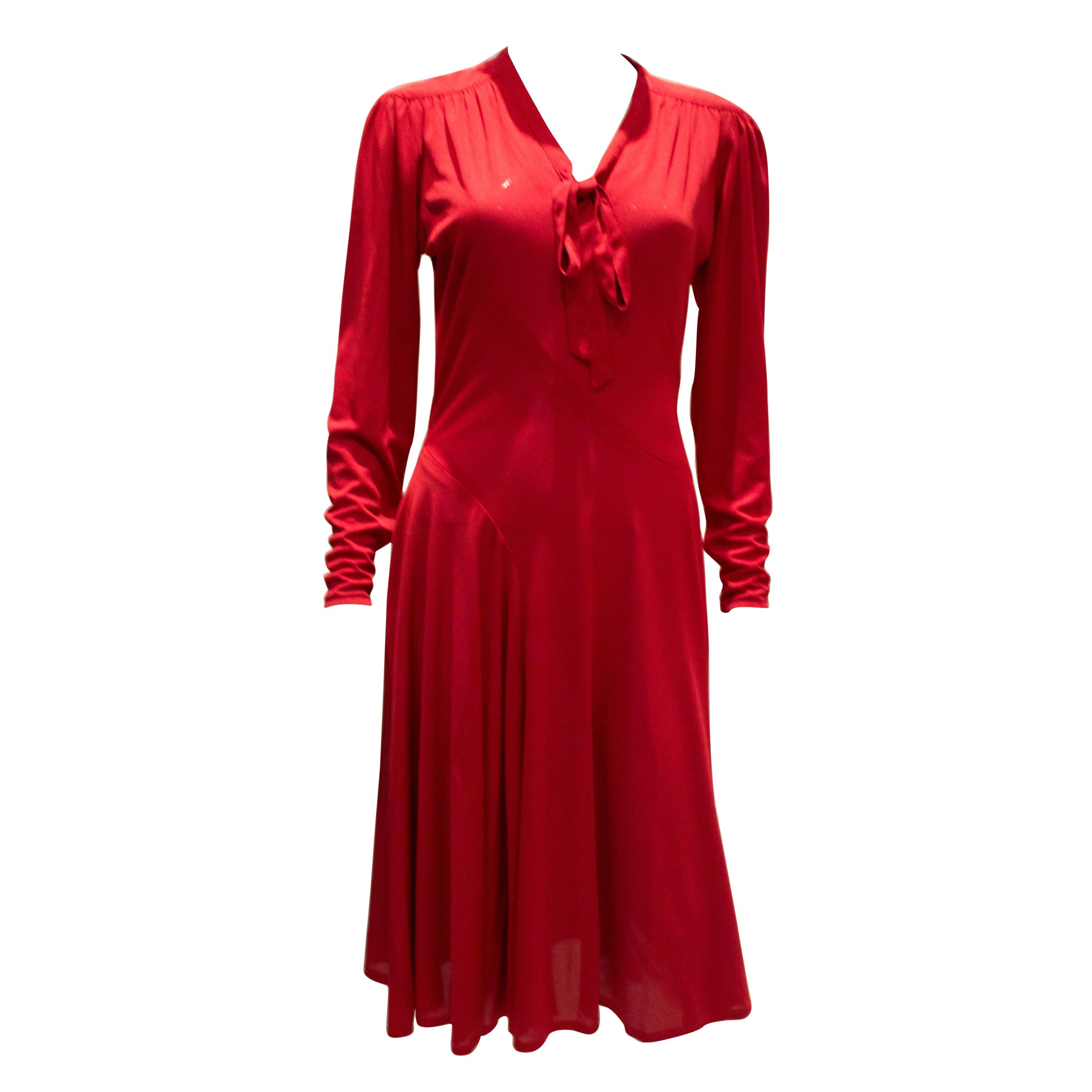Vintage Jerseymasters Red Dress For Sale