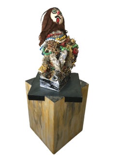 Sculpture vintage « Jesus Christ Super Junk » de l'artiste Pasqual Bettio de L.A.