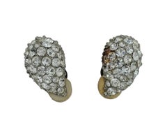 Vintage Jeweled Clip Earrings By Sonia Rykiel