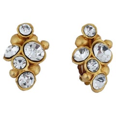 Pendientes de clip con joyas vintage de Sonia Rykiel