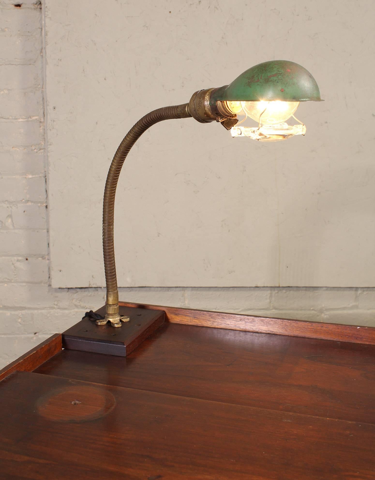 Vintage Jewelers Workbench Table & Desk Lamp with 