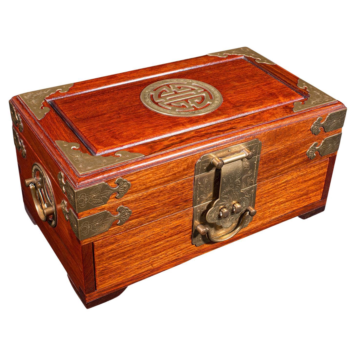 Joyero Vintage, Oriental, Estuche de Tocador, Circa 1970