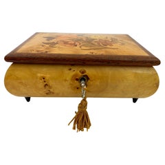 Vintage Jewelry Music Box Hand-Made in Italy