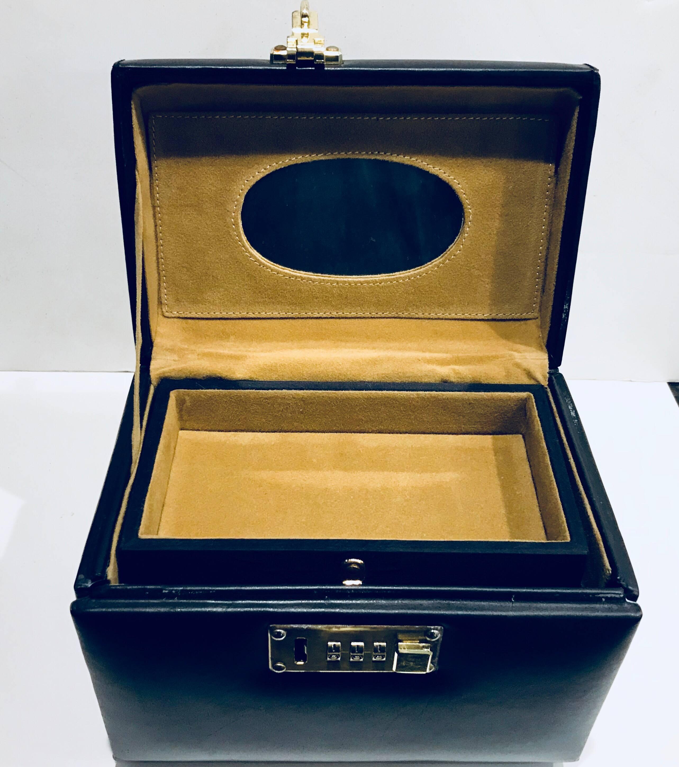 vanity case with combination lock