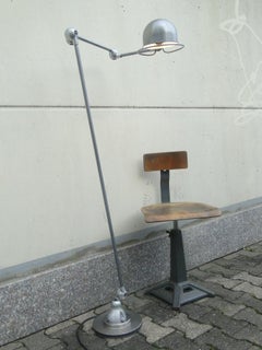 Jean Louis Domecq Jielde  Lamp Brushed  3 Arms French Industrial