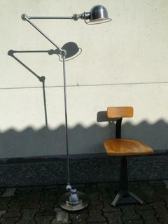 Jean Louis Domecq Jielde Lamp Brushed French Industrial