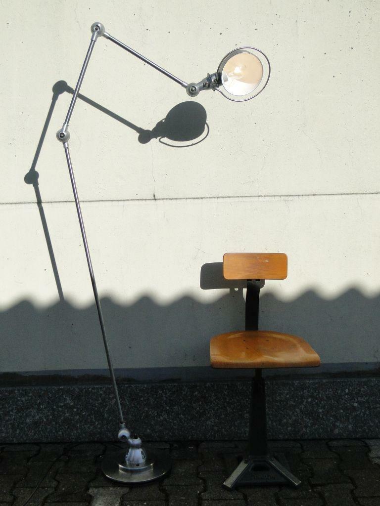 Jean Louis Domecq Jielde Lamp Brushed French Industrial  In Good Condition For Sale In Lège Cap Ferret, FR