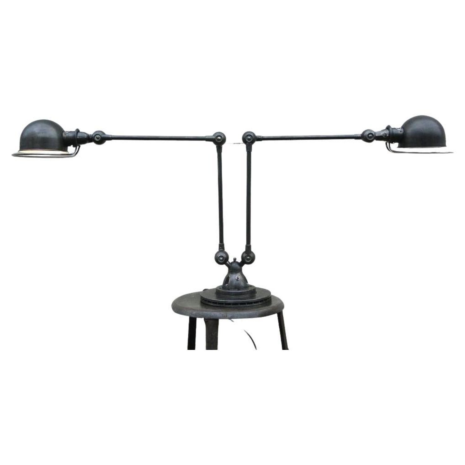 Jean Louis Domecq Jielde Lamp Double Graphite French Industrial For Sale at  1stDibs