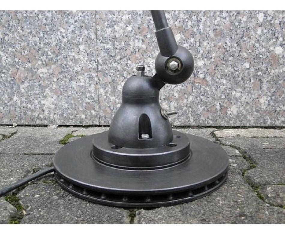 Jean Louis Domecq  Jielde Lamp  2 Arms Graphite French Industrial In Good Condition For Sale In Lège Cap Ferret, FR
