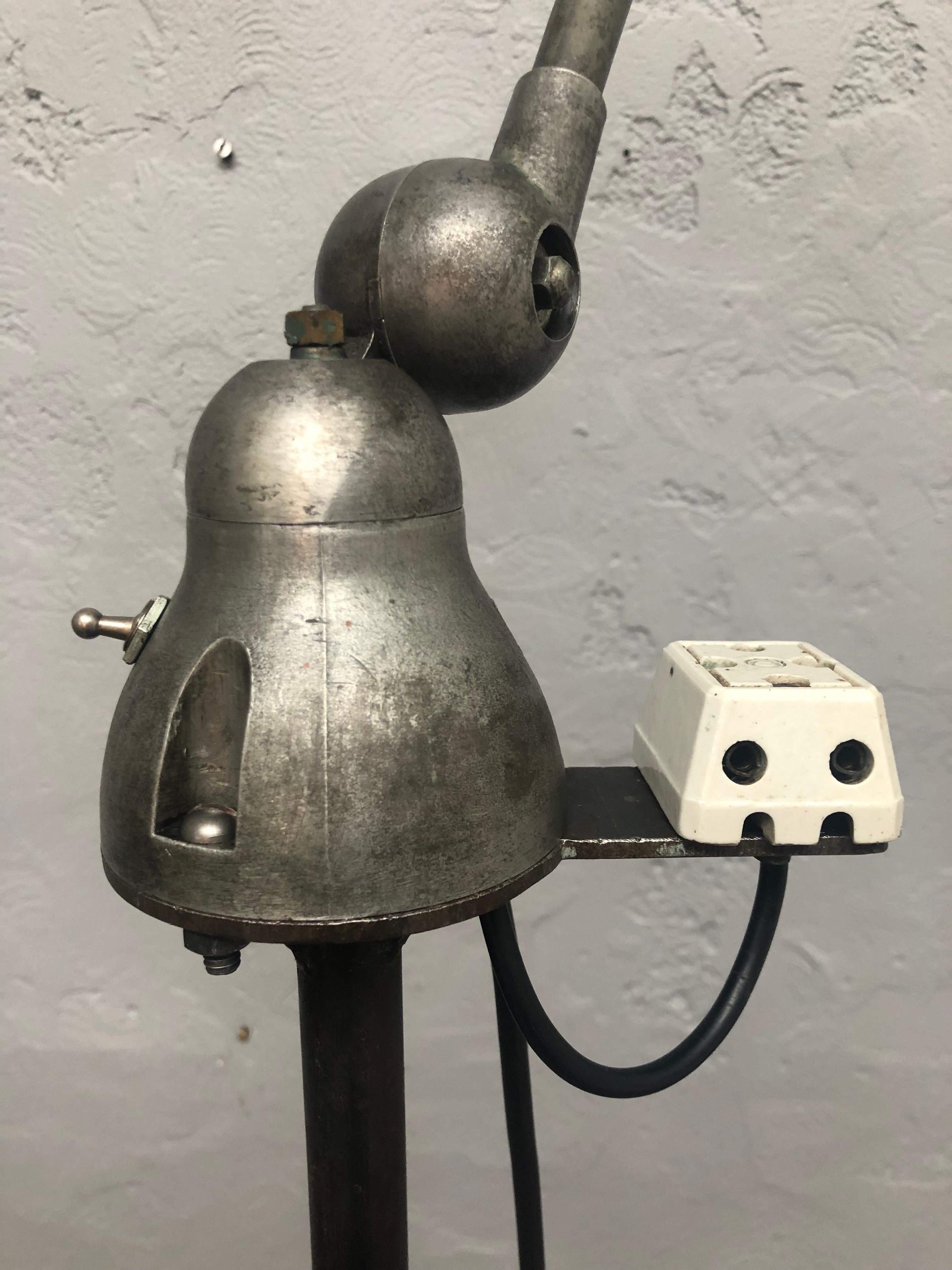 Vintage Jielde Industrial Floor Lamp In Good Condition In Søborg, DK