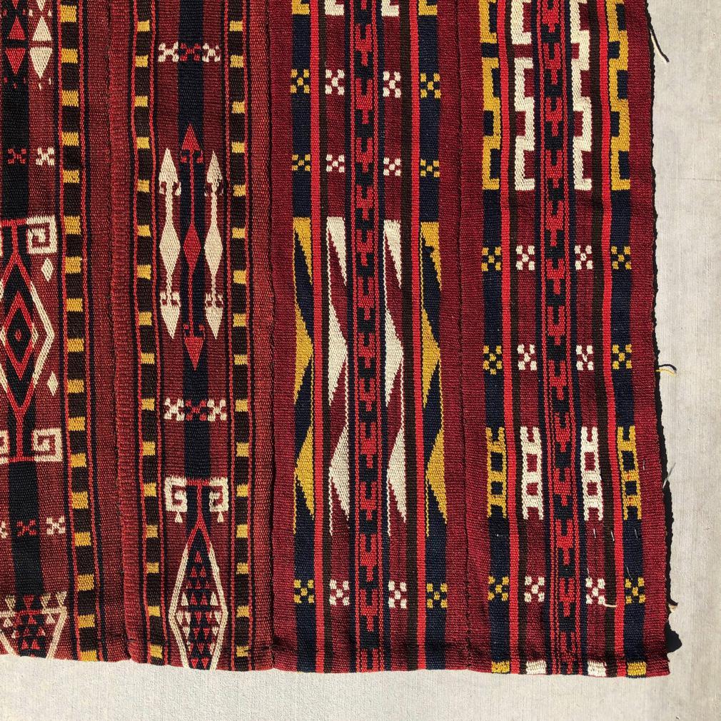 Mid-20th Century Vintage Jijim Rug / Bed Cover, Afghanistan For Sale