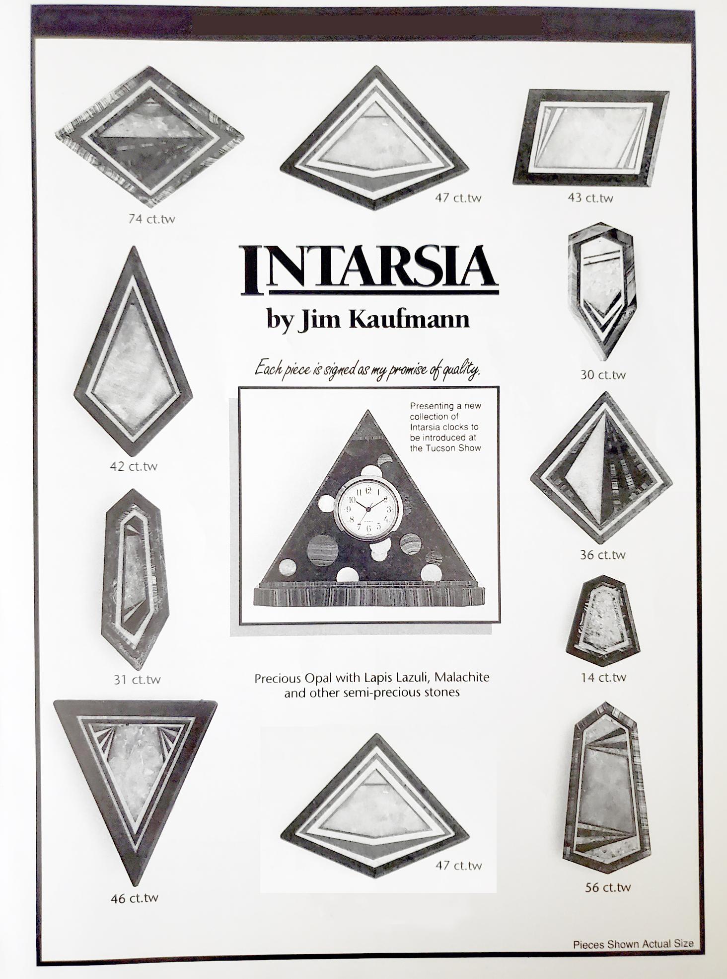 Vintage Jim Kaufman Intarsia - 1980s - Signed and Numbered For Sale 4