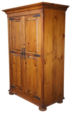 Vintage Jim Peed for Romweber Rustic Pine TV Entertainment Armoire Cabinet