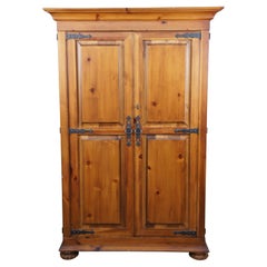 Used Jim Peed for Romweber Rustic Pine TV Entertainment Armoire Cabinet