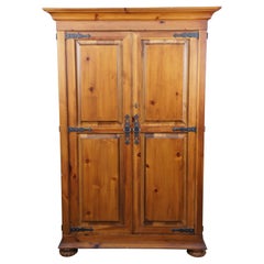 Vintage Jim Peed for Romweber Rustic Pine TV Entertainment Armoire Cabinet