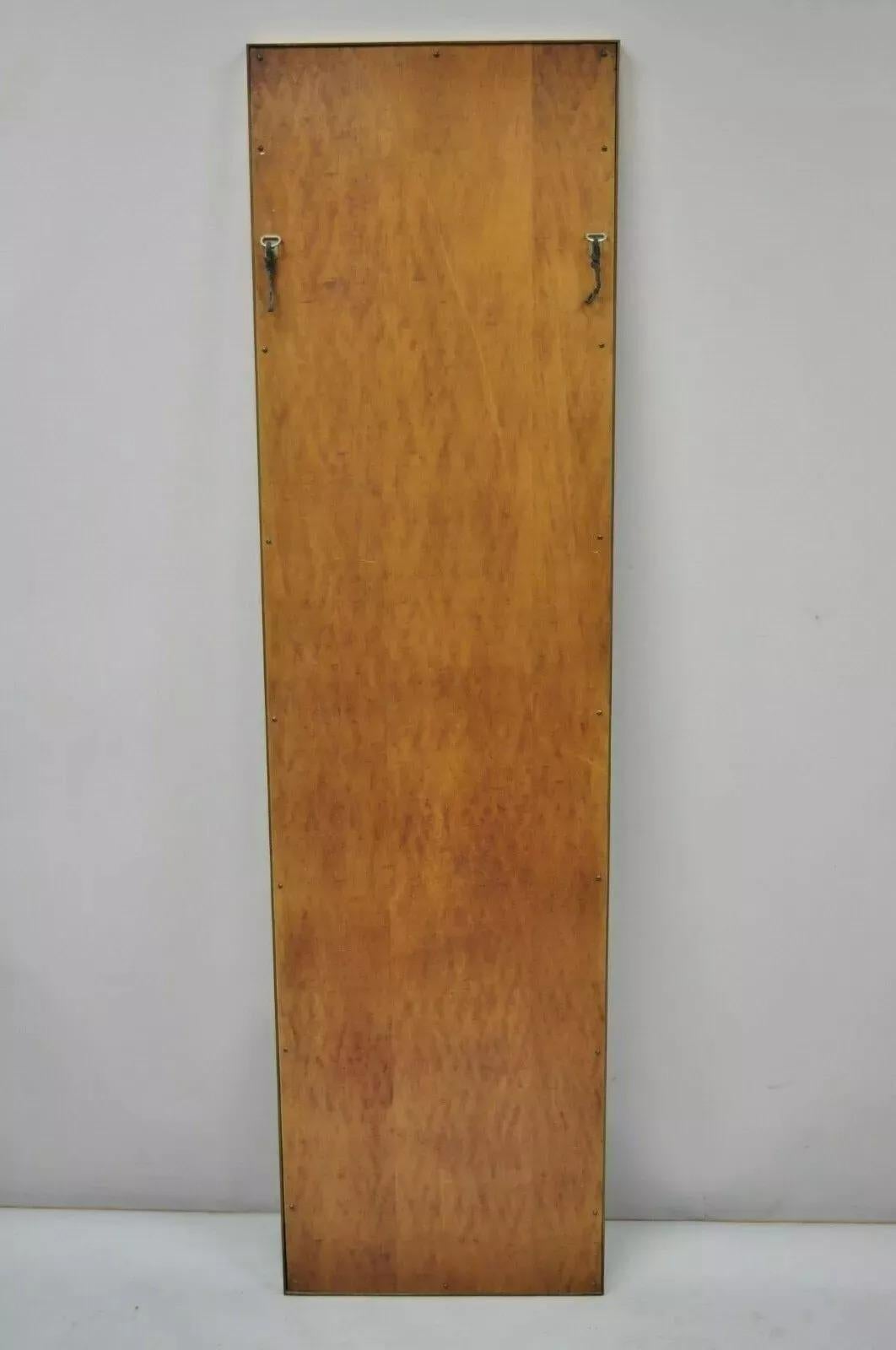 Vintage JL Metz Tomlinson Modernity Brass Frame Marble Inlay 65