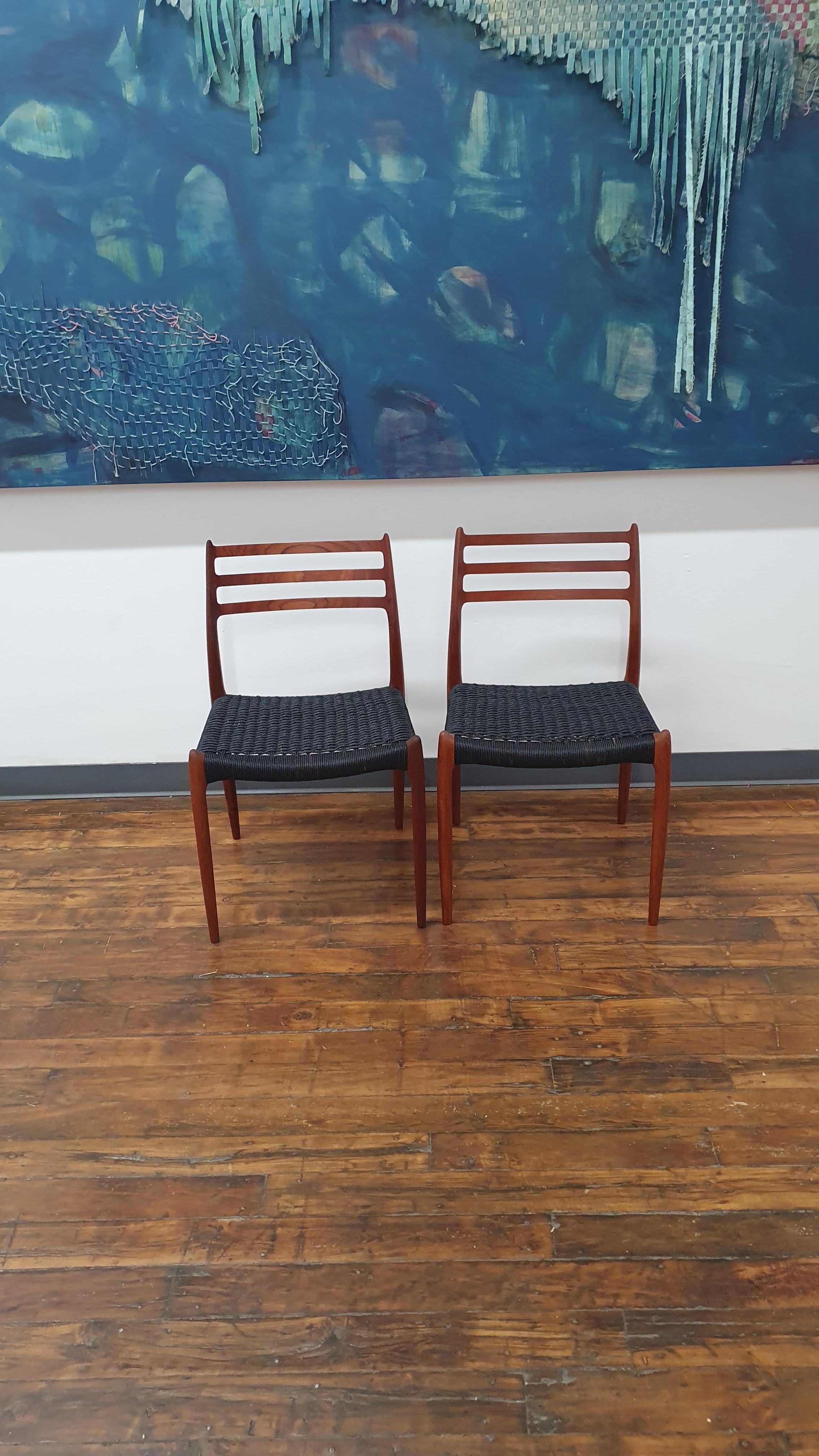 Danish Vintage J.L. Moller 78s Chairs, Set of 2 For Sale