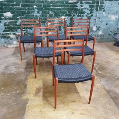 Vintage J.L. Moller 78s Chairs, Set of 6