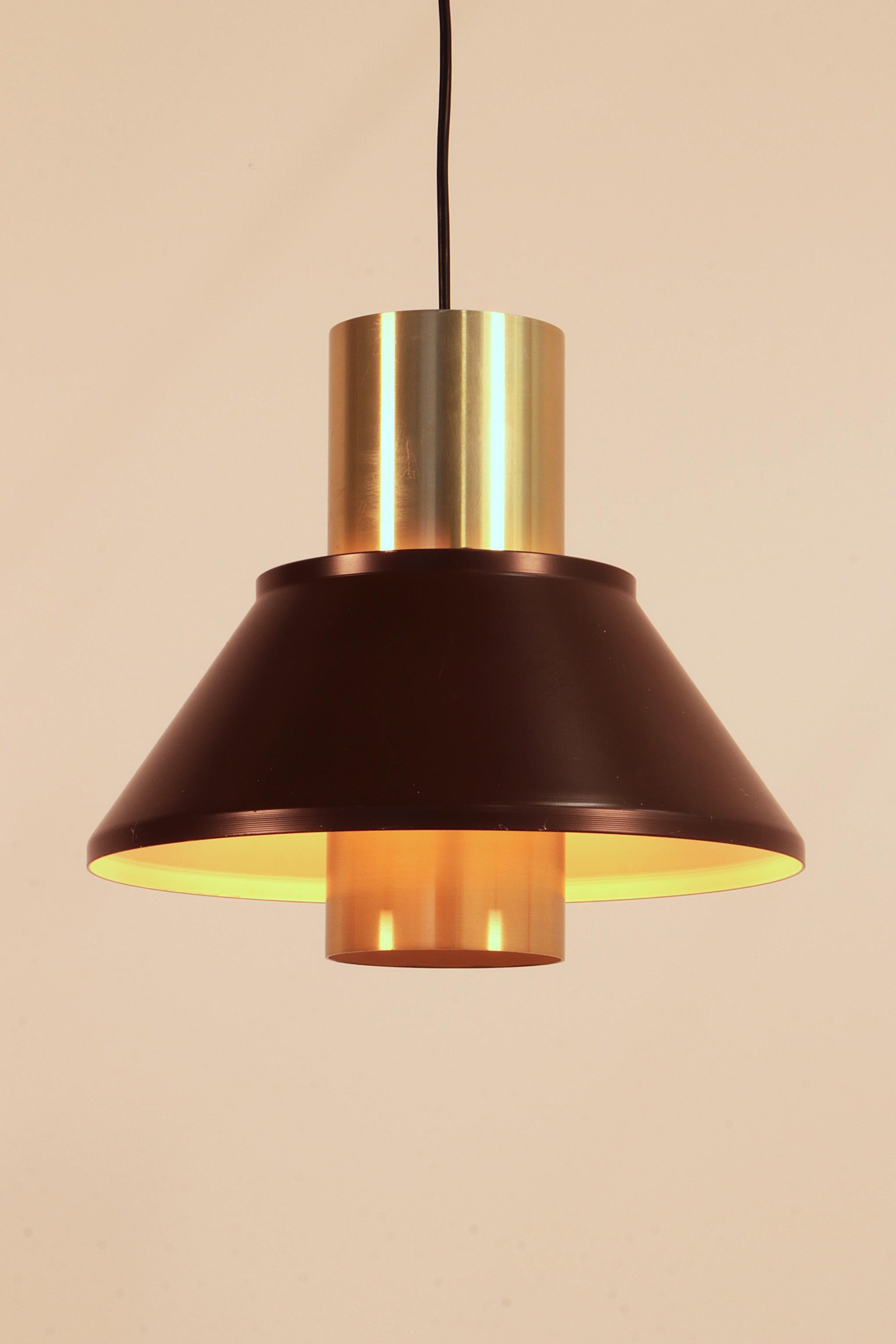 Mid-Century Modern Vintage Jo Hammerborg Hanging Lamp - Fog & Morup 70s Design For Sale