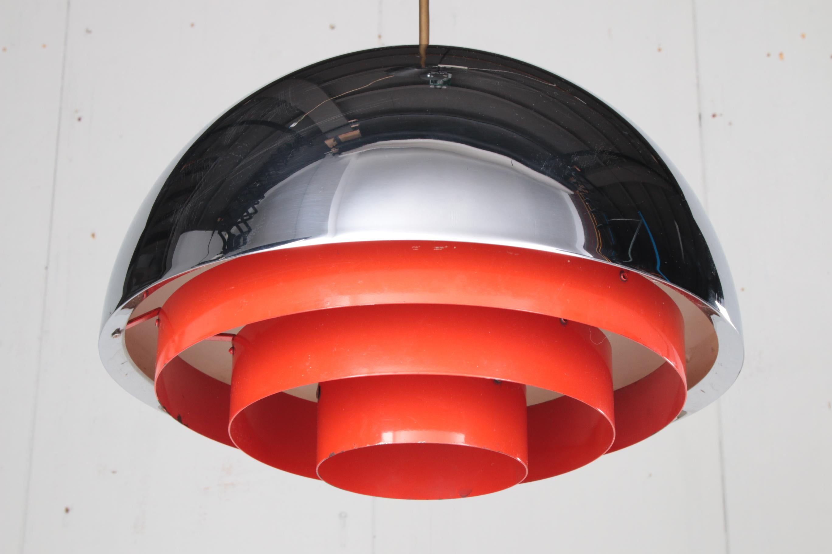 Vintage Jo Hammerborg Lamp, Model Environmental 1960s In Good Condition In Oostrum-Venray, NL