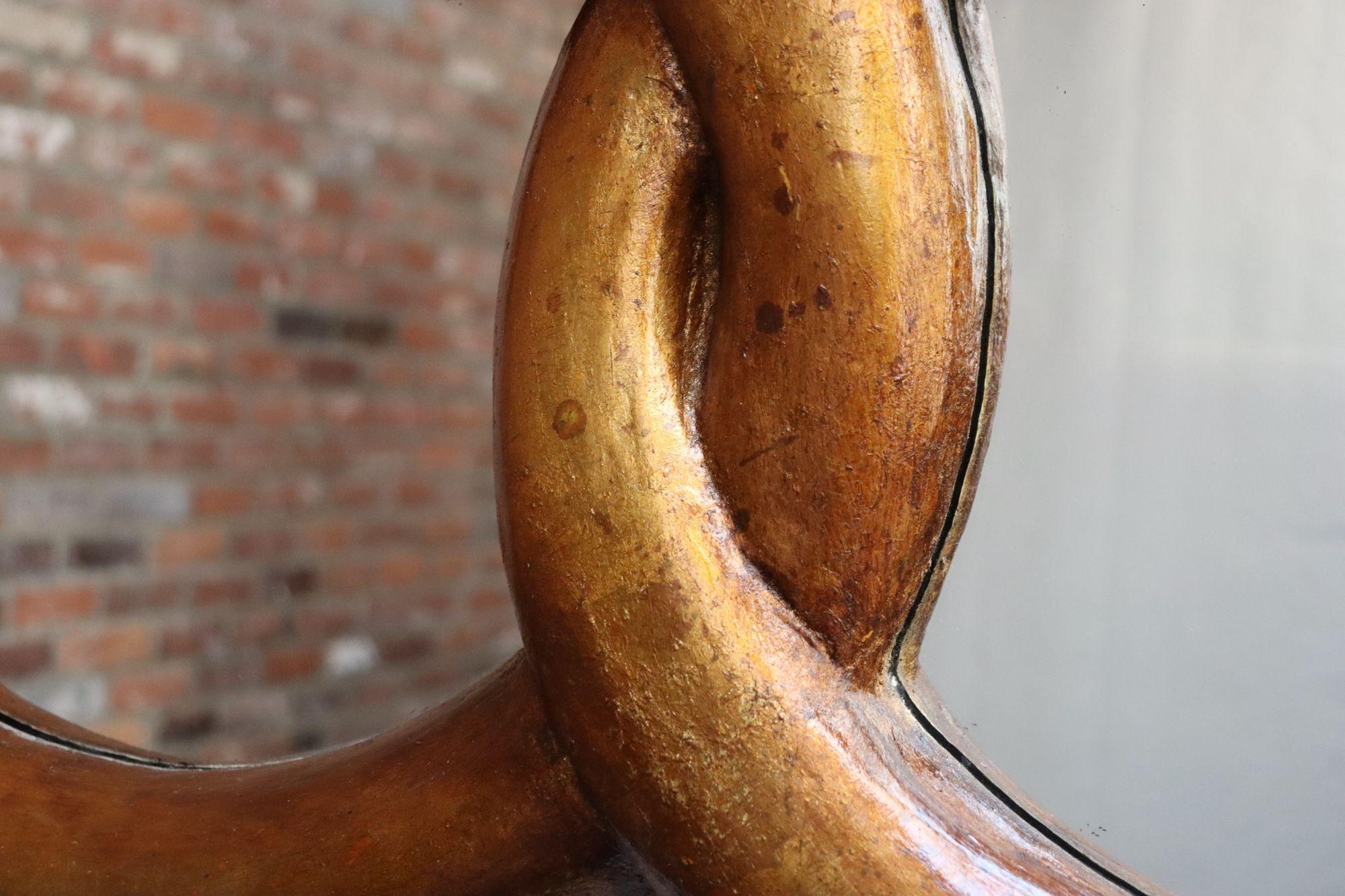 Panneau de commerce de Bakery vintage peint en composite Pretzel and Crown Mirrored Jo Mead en vente 6