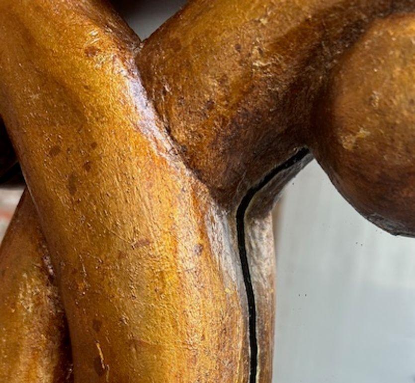 Panneau de commerce de Bakery vintage peint en composite Pretzel and Crown Mirrored Jo Mead en vente 11