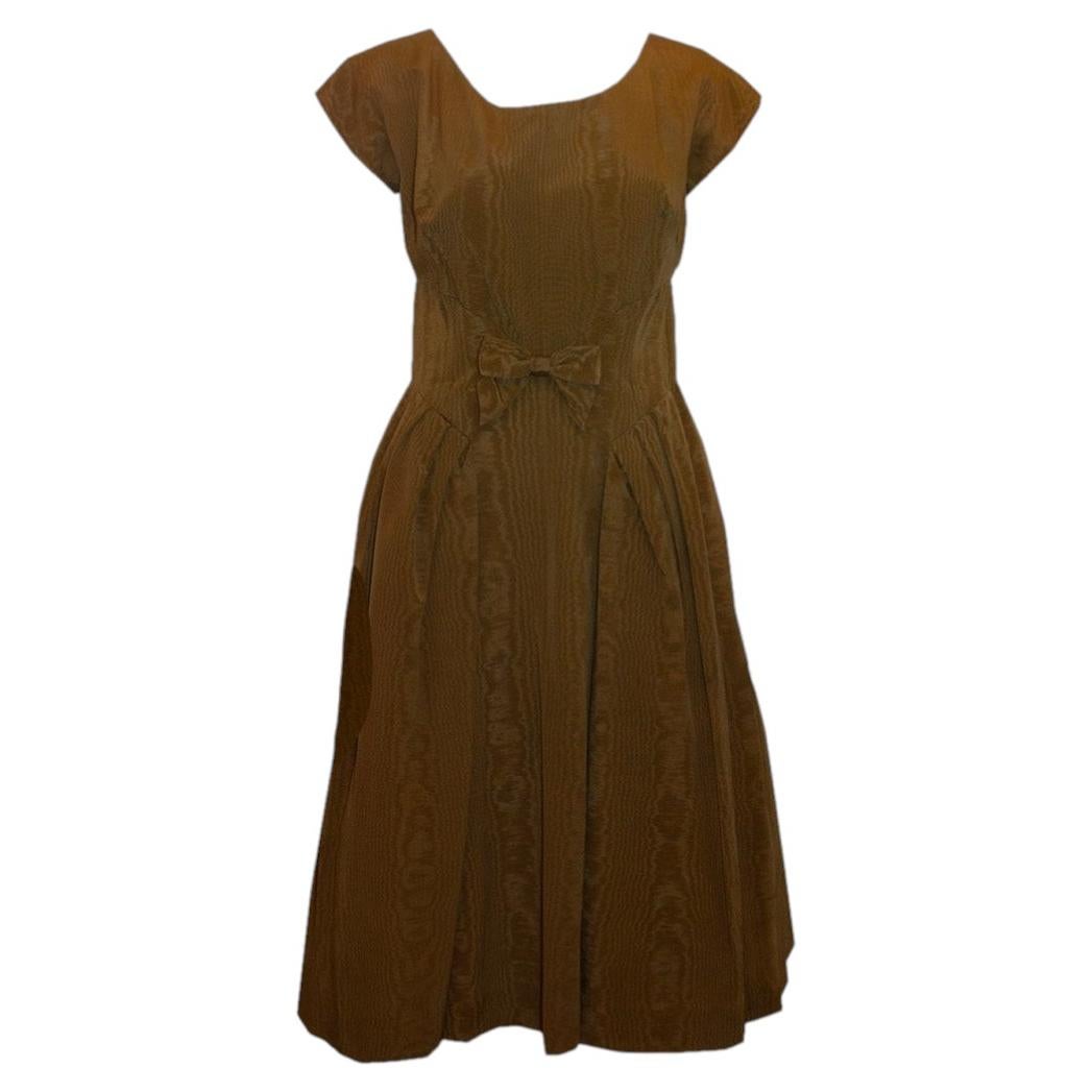 Vintage Joan Russelll Moire Silk Dress