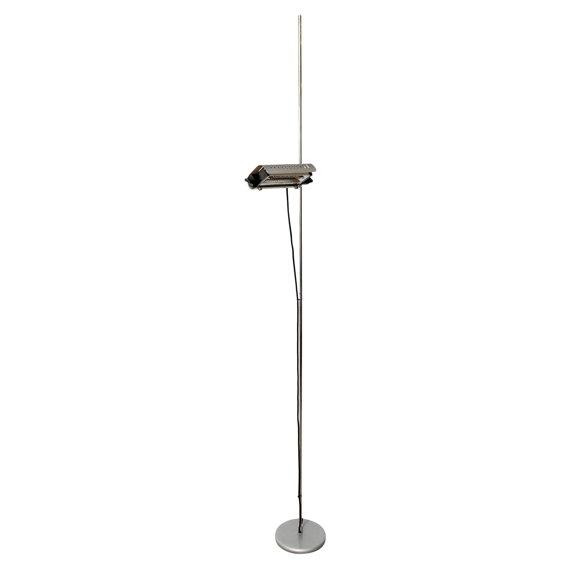 Vintage Joe Colombo Italian Alogena for Oluce Adjustable Light Floor Lamp 1972