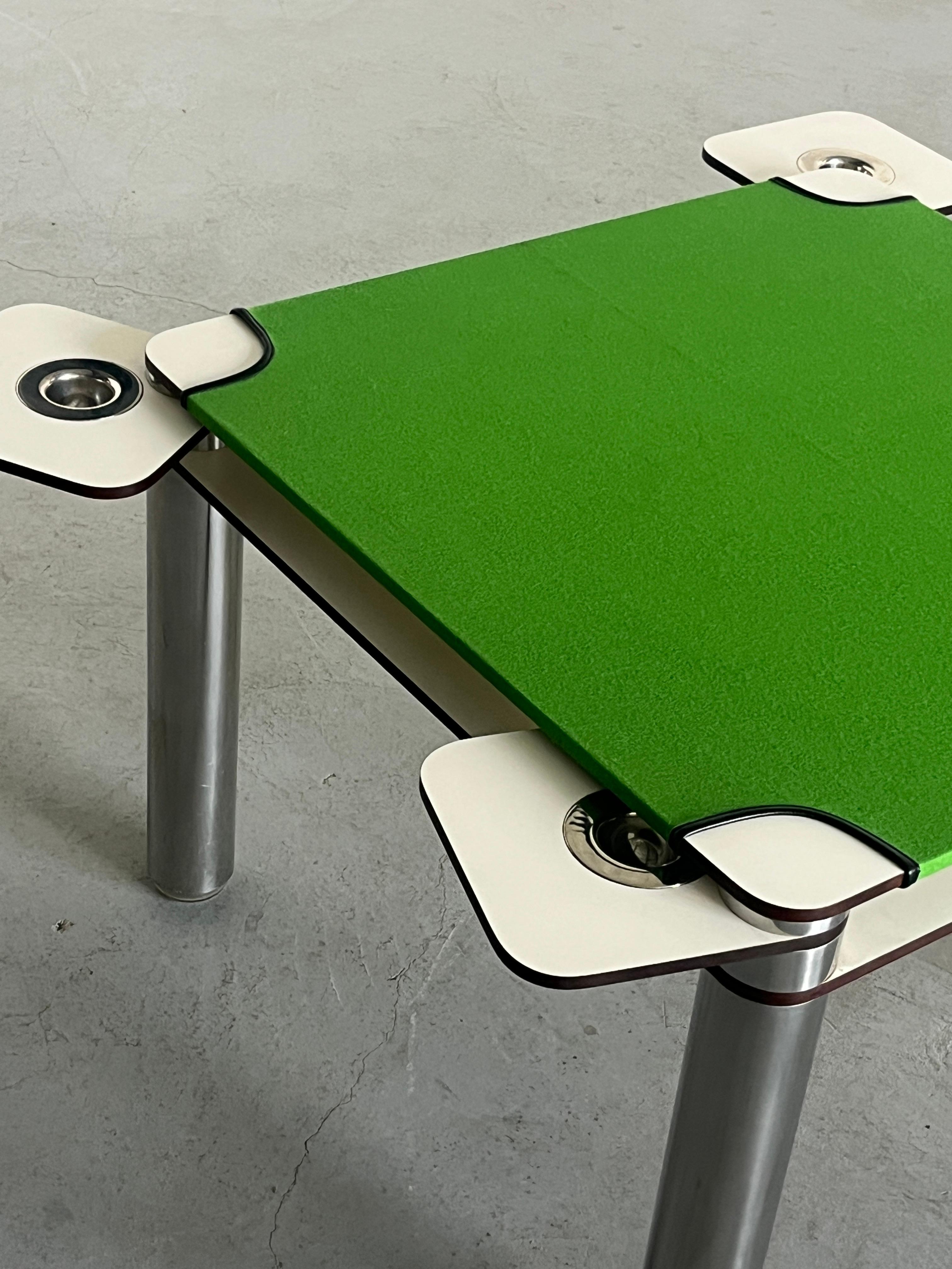 Mid-20th Century Vintage Joe Colombo Poker Game Table by Zanotta, 1968 Italy For Sale