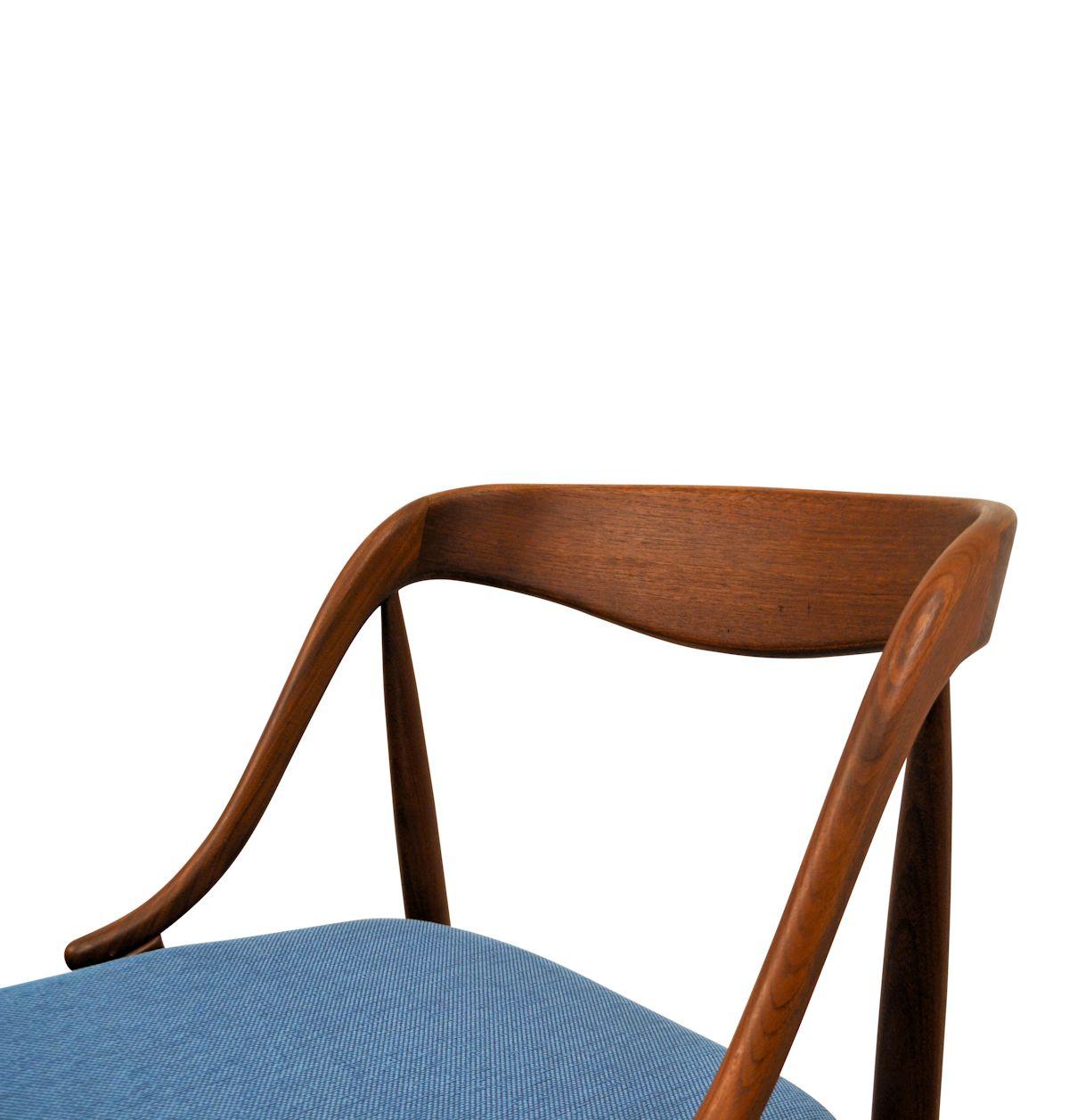 Mid-20th Century Vintage Johannes Andersen Teak Dining Chairs, Set of Four