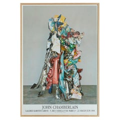 Vintage John Chamberlain Galerie Karsten Greve Exhibition Poster, France, 1991