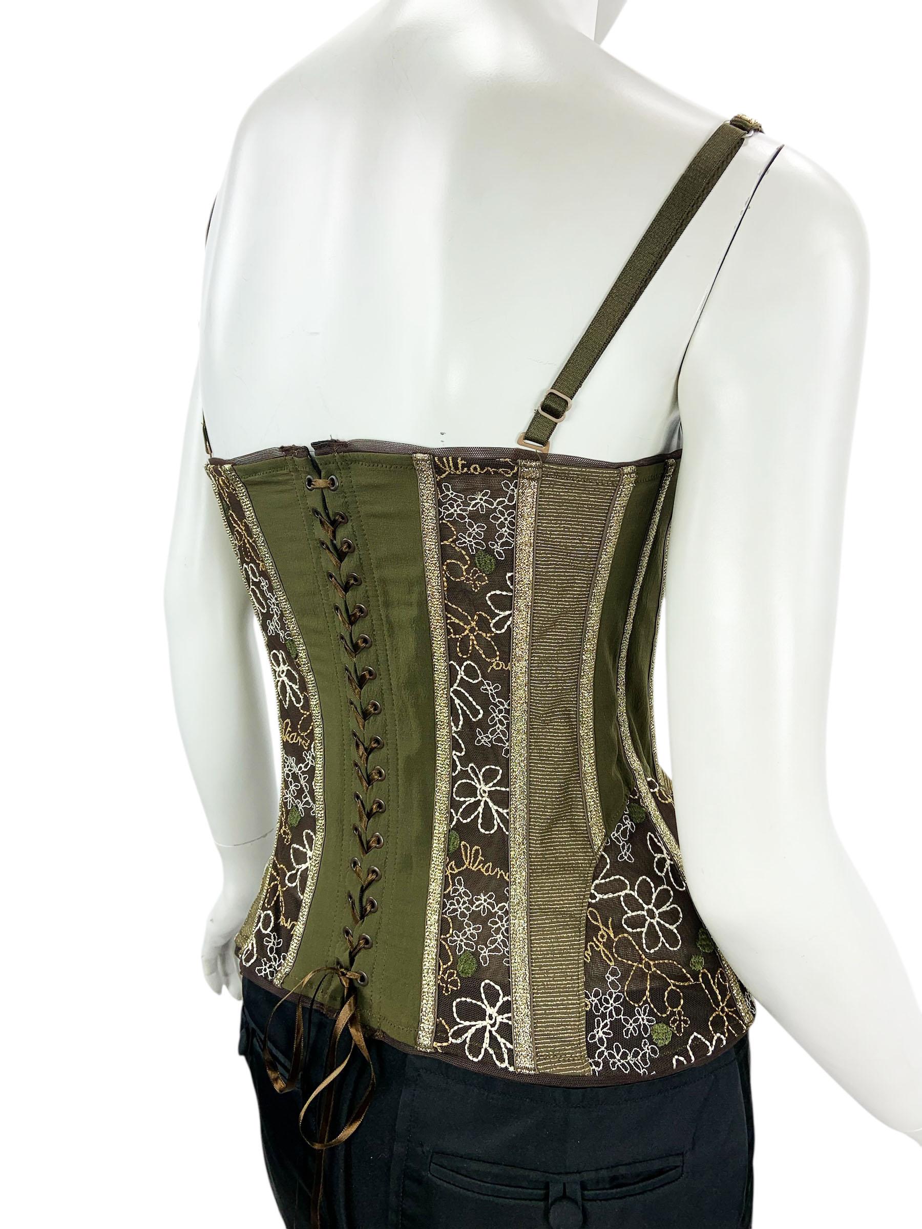 Vintage A. Johns, bustier in pizzo trasparente disossato, top corsetto ricamato Up&Up M. I. In condizioni Nuovo in vendita a Montgomery, TX