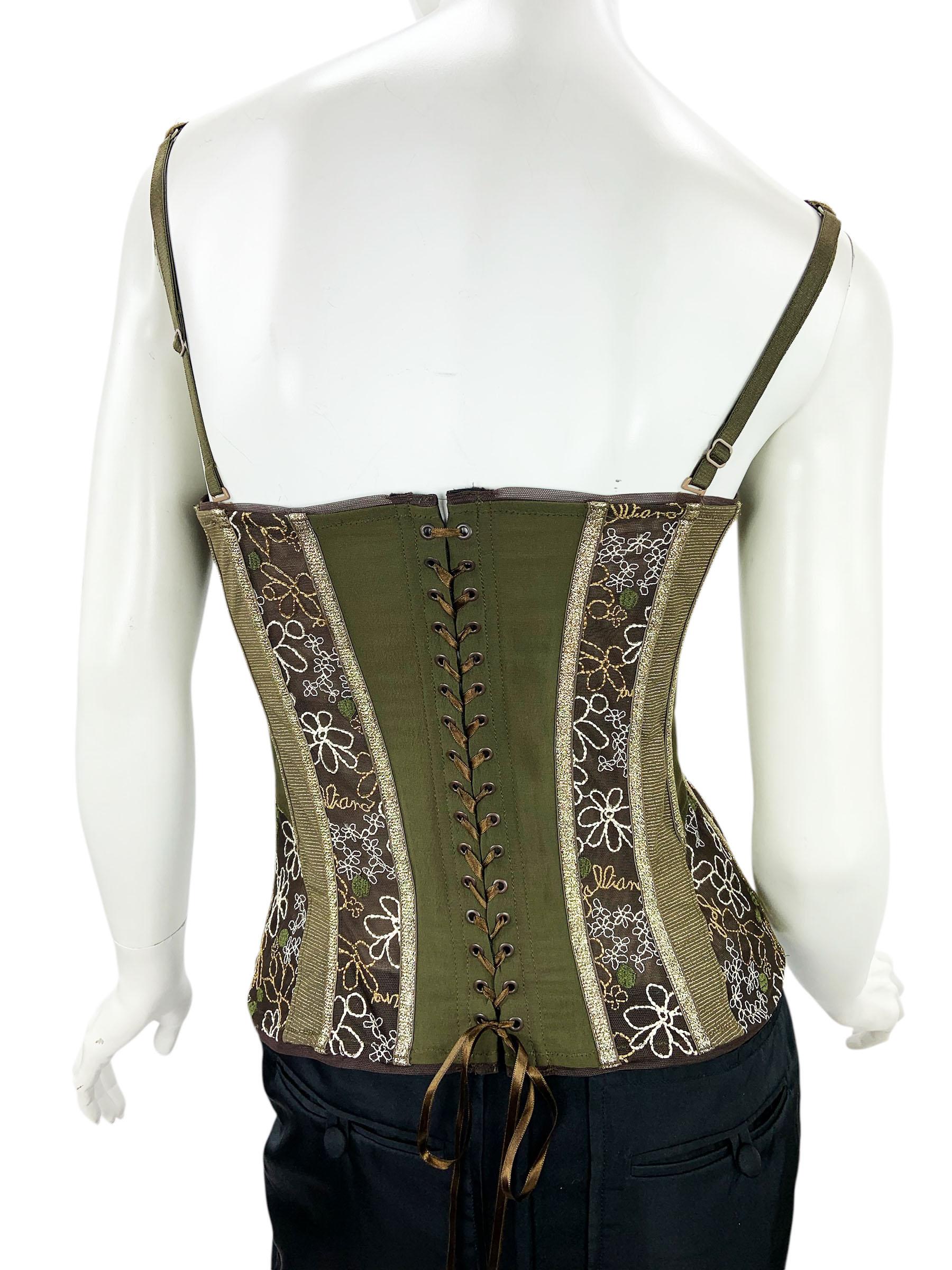 Donna Vintage A. Johns, bustier in pizzo trasparente disossato, top corsetto ricamato Up&Up M. I. in vendita