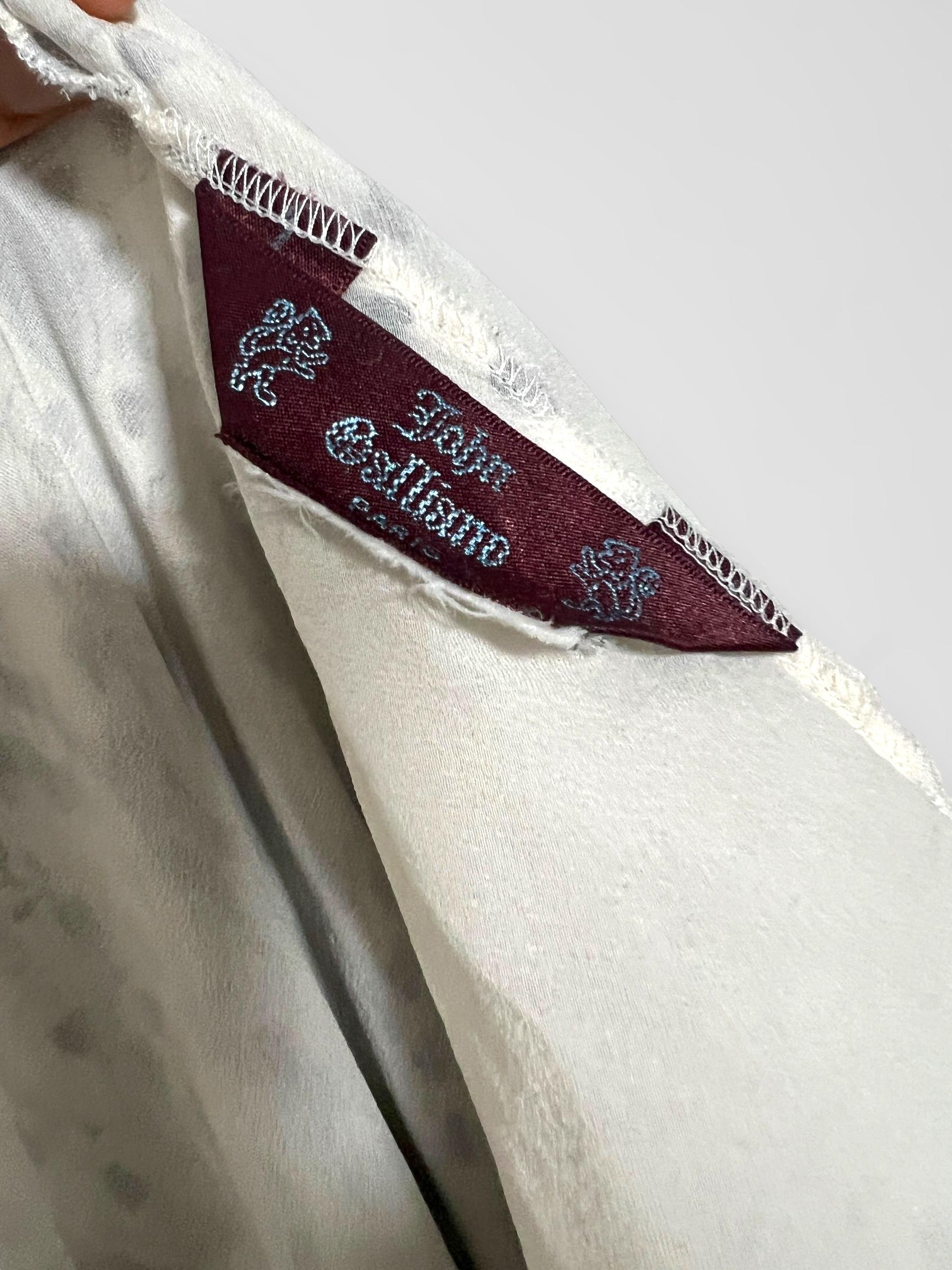 Vintage John Galliano 2002 Bandana heart print hooded silk dress 7
