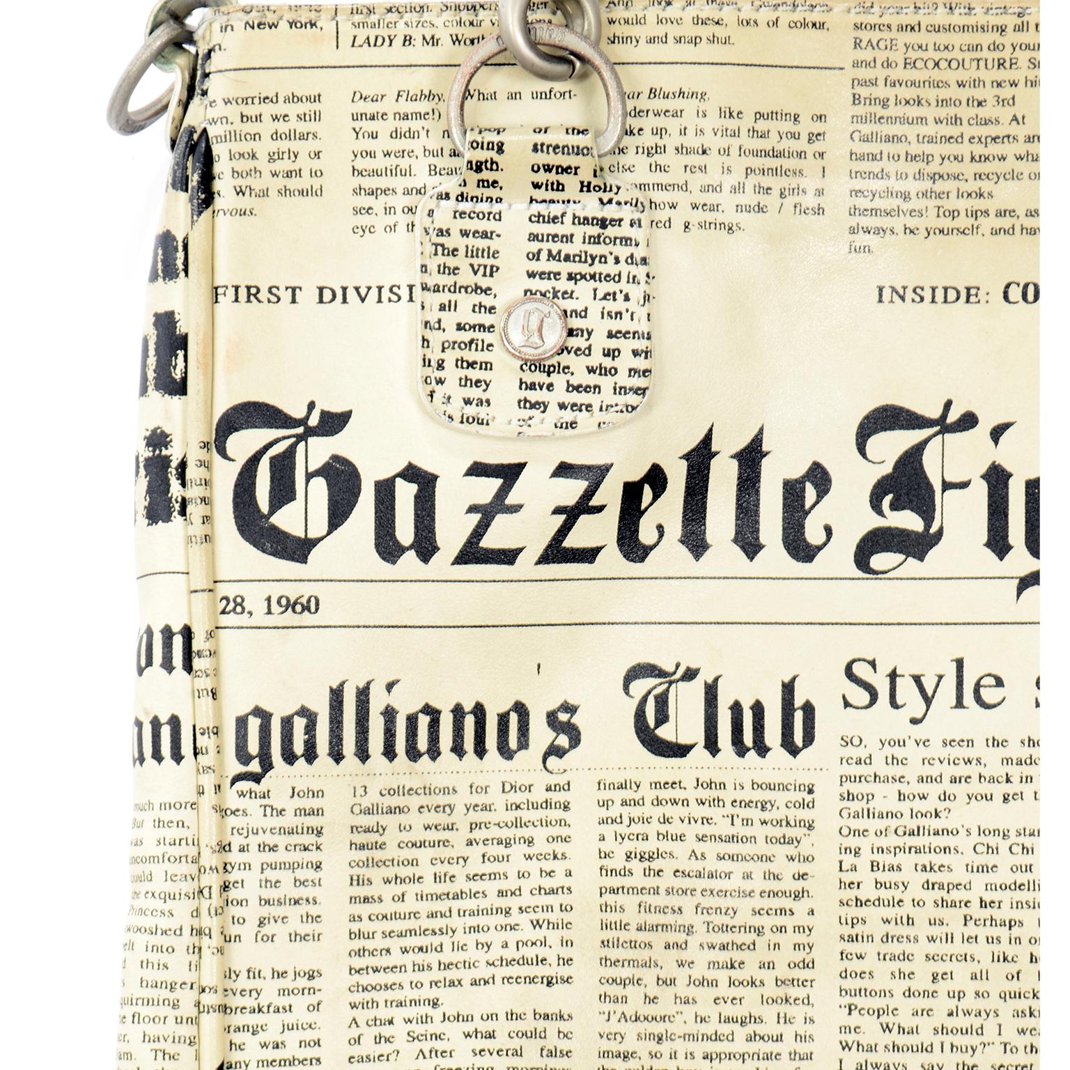 galliano gazette bag