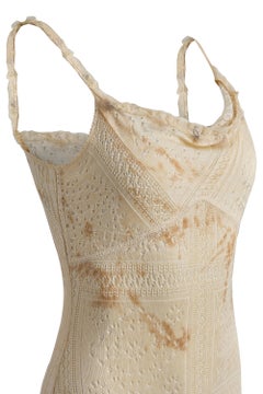 Vintage John Galliano F/W 2001 Look 44 Crochet Fur Knitted Gown