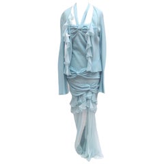 Vintage John Galliano für Christian Dior Kleid-Set