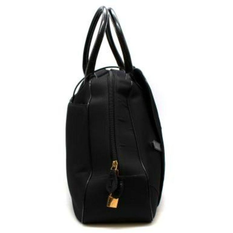 vintage John Galliano large double saddle black bag For Sale at 1stDibs