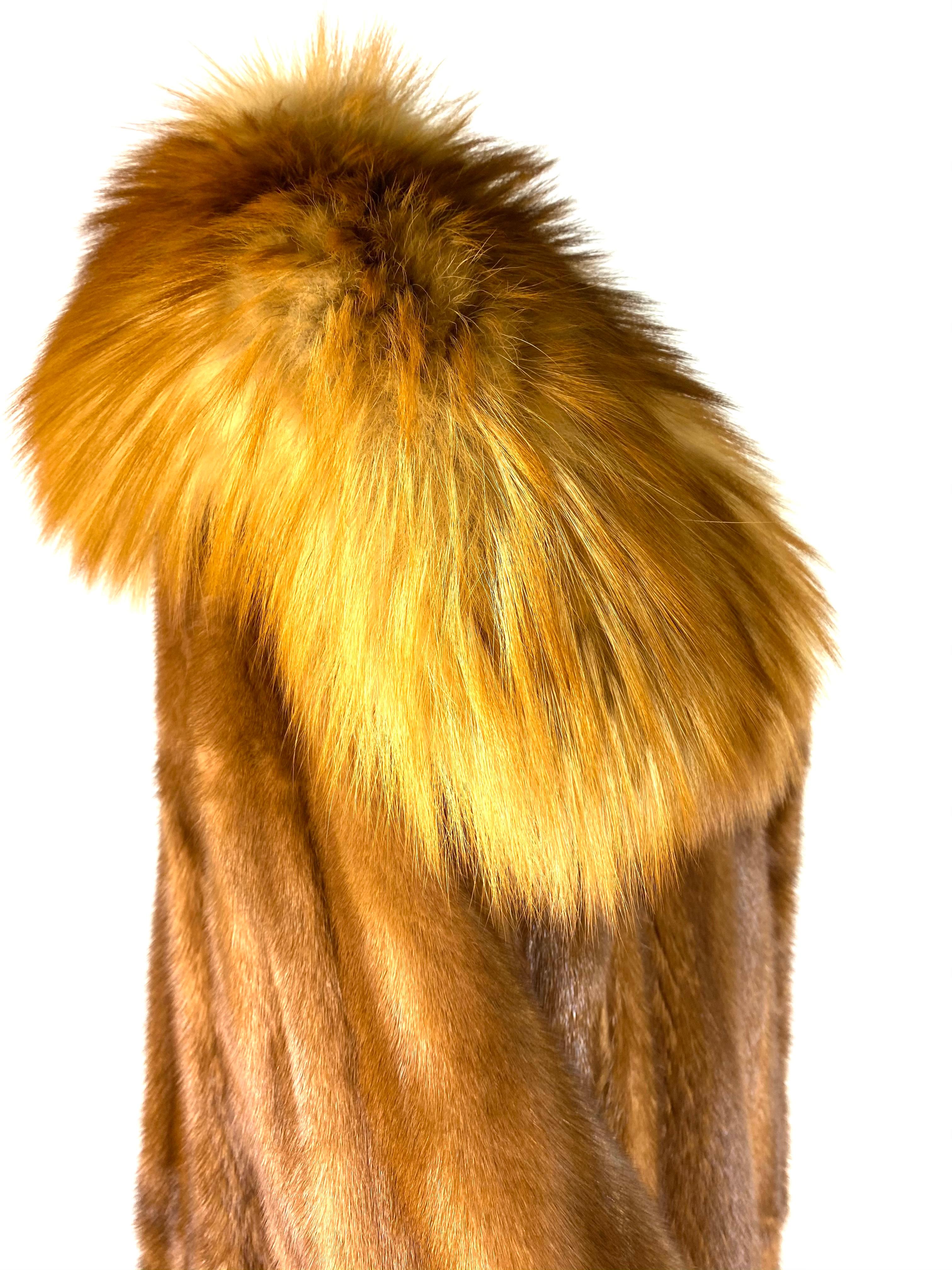 brown fur coat vintage