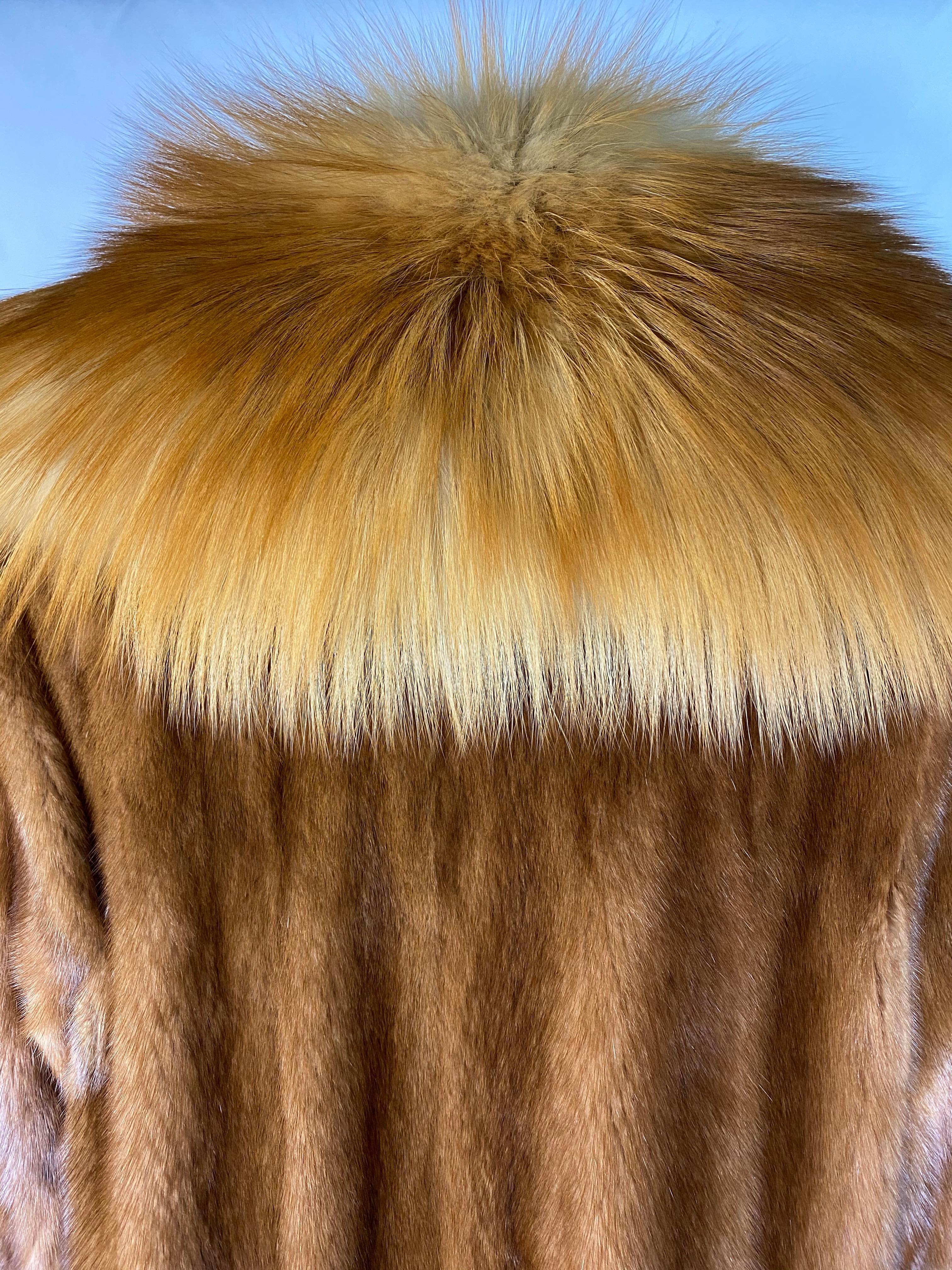 brown mink coat