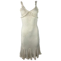 Vintage John Galliano White Lace Dress