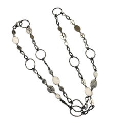 Vintage John Hardy Kali Menari Mixed Station sterling Silver Necklace #15302