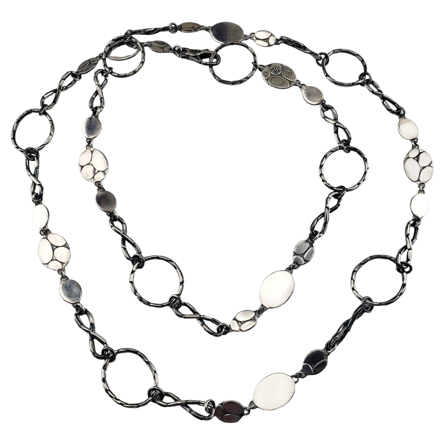 Vintage John Hardy Kali Menari Mixed Station sterling Silver Necklace #15302