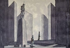 Conception d'un ensemble vintage John Hood pour la peinture « Within the Gates »